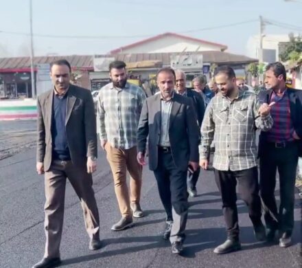 بازدید میدانی از روند اجرایی پروژه روکش آسفالت بازار شیرکوه چهارده